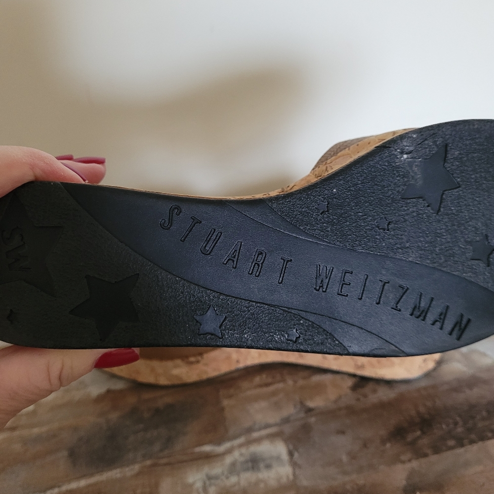 Stuart Weizman Corc Sole Wedges Sandals/ Flip Flo… - image 5